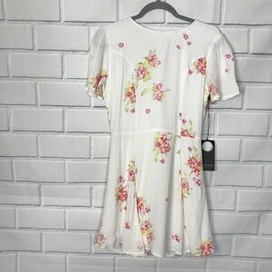 Privacy Please Henson Floral Lace Up Back Cottagecore Dress M